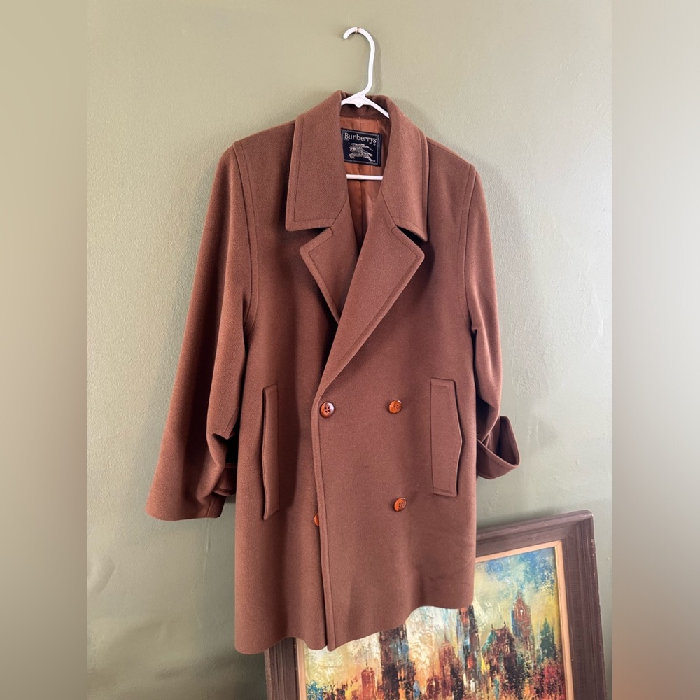 Burberry cashmere and Wool double breasted overcoat made in France
